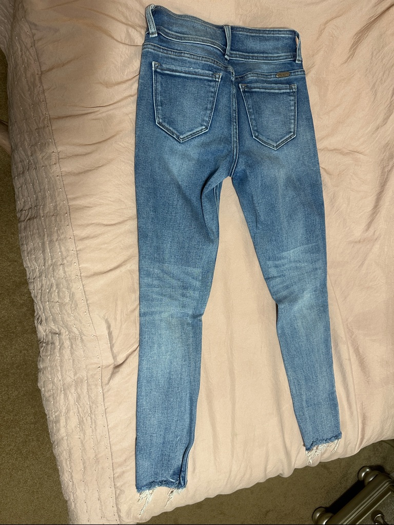 Kancan Light Blue Distressed Skinny Jeans